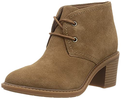 Clarks Damen Scene LaceBoot Mode-Stiefel, Dark Khaki Wildleder, 38 EU von Clarks