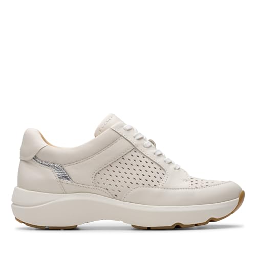 Clarks Damen Tivoli Walk Sneaker, Off White Combi, 40 EU Clarks Damen Tivoli Walk Sneaker, Off White Combi, 40 EU von Clarks