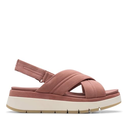 Clarks Damen Tuscan Cross Sandale, Mauve Suede, 41 EU Clarks Damen Tuscan Cross Sandale, Mauve Suede, 41 EU von Clarks