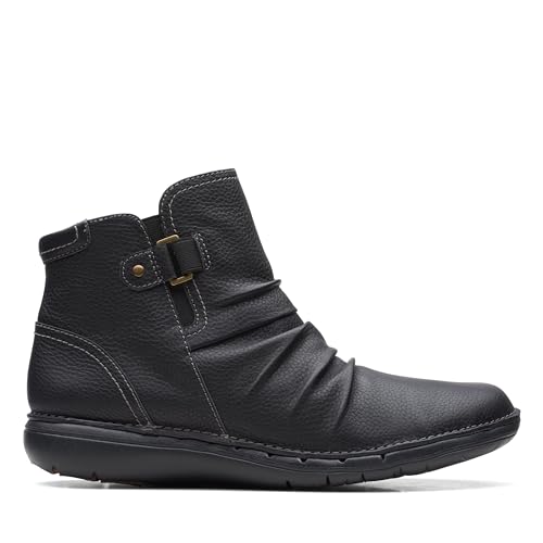 Clarks Damen Un Loop Top Chelsea Boot, Black Leather, 39.5 EU Clarks Damen Un Loop Top Chelsea Boot, Black Leather, 39.5 EU von Clarks