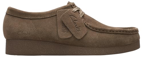 Clarks Damen WallabeeEVO Sneaker, Olive Suede, 41.5 EU Clarks Damen WallabeeEVO Sneaker, Olive Suede, 41.5 EU von Clarks