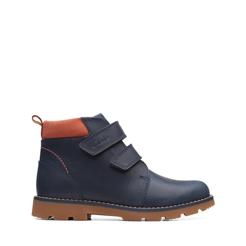 Clarks Heath Strap T Combat Boot, Navy, 22 EU von Clarks