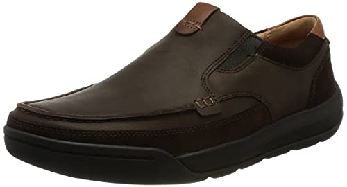 Clarks Herren Ashcombe Slip Slipper, Dunkelbraunes Leder, 39.5 EU von Clarks