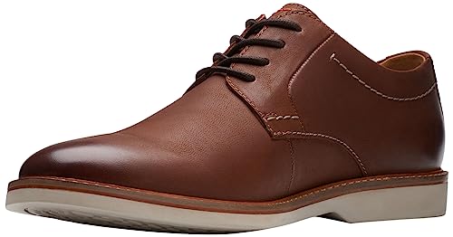 Clarks Herren Atticus Ltlace Oxford, Dark Tan Lea, 41.5 EU von Clarks