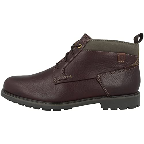 Clarks Herren Bowzer Peak Stiefelette, Mahagoni-Leder, 44 EU von Clarks