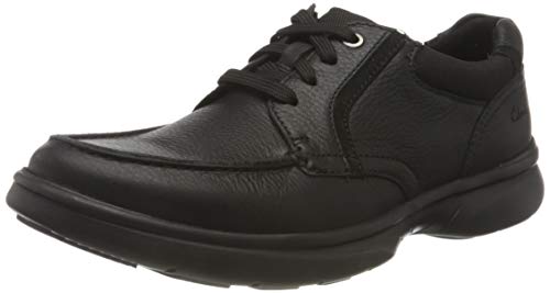 Clarks Herren Bradley Vibe Sneaker, Black Tumbled Leather,41 EU von Clarks