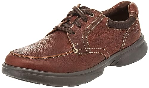 Clarks Herren bradley vibe Sneaker, Hellbraunes Leder, 44 EU von Clarks