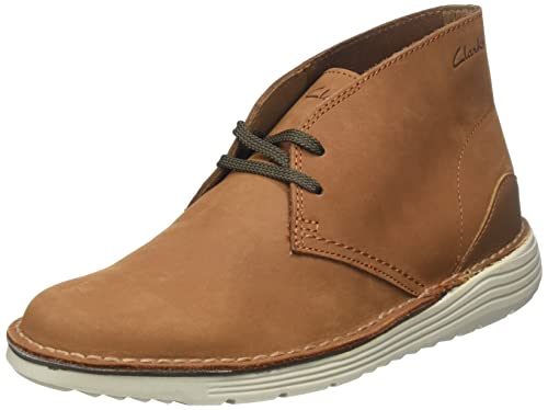 Clarks Herren Brahnz Mid Chukka Boot, Tan Nubuck, 44.5 EU von Clarks