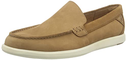 Clarks Herren Bratton Loafer, Dark Tan Nubuck, 46 EU von Clarks