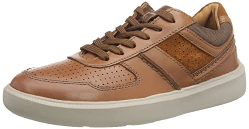 Clarks Herren Cambro Race Sneaker Dark Tan Combi von Clarks