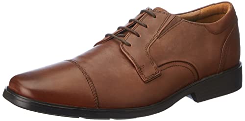 Clarks Herren Clarkslite Cap Oxford, Tan Leather, 40 EU von Clarks