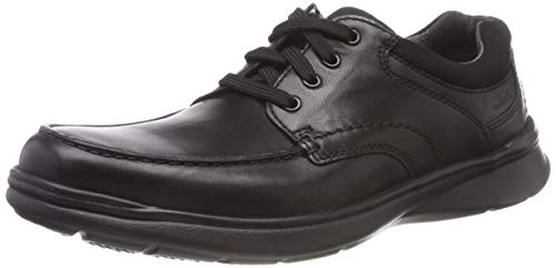 Clarks Herren Cotrell Edge Derby, Schwarz (Blk Smooth Lea-), 44 EU von Clarks