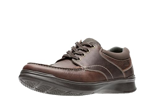 Clarks Herren Cotrell Edge Oxford, Braunes Ölleder, 46 EU Weit von Clarks