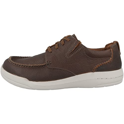 Clarks Herren Driftway Low Sneaker Dark Tan Lea von Clarks