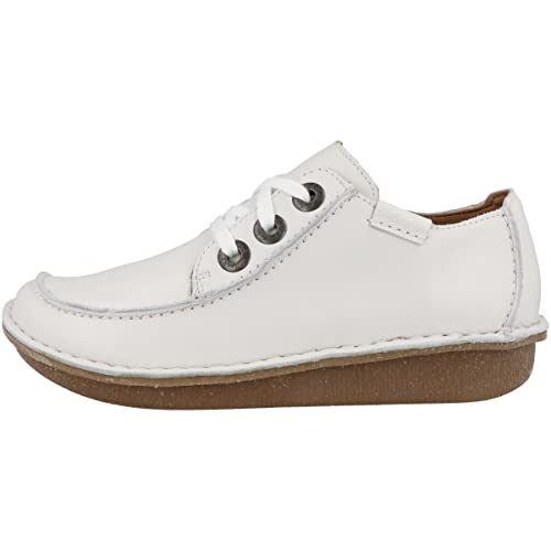 Clarks Damen Funny Dream Oxford, White Leather, 38 EU Clarks Damen Funny Dream Oxford, White Leather, 38 EU von Clarks