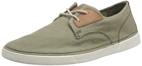 Clarks Herren Gereld Tie Sneaker, Olive Textile, 42.5 EU von Clarks