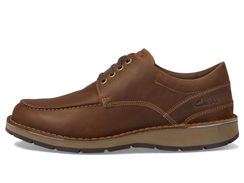 Clarks Herren Gravelle Low Oxford, Hellbraunes Leder, 45 EU Weit von Clarks