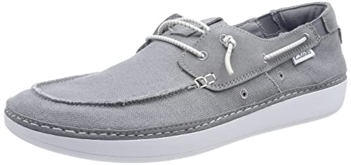 Clarks Herren Higley Tie Boat Shoe, Grey Combi, 47 EU von Clarks