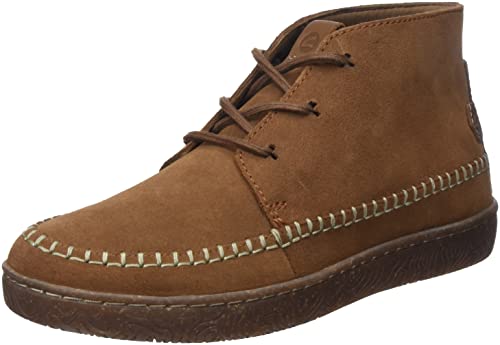 Clarks Herren Hodson Mid Chukka Boot, Cola Suede, 46 EU von Clarks