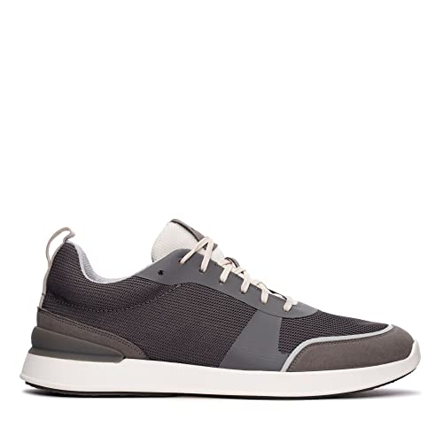 Clarks Herren LT Lace Sneaker, Grey Knit, 41 EU von Clarks