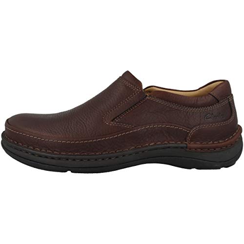 Clarks Herren Nature Easy Slipper, Mahagoni Leder, 43 EU von Clarks