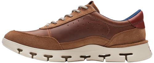 Clarks Herren Nature X One Sneaker, Dark Tan Lea, 44 EU von Clarks