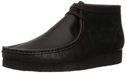 Clarks Shaacre Boot, Herren Chukka-Schuhe, schwarzes Leder, 44 EU von Clarks