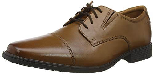 Clarks Herren Tilden Cap Derby Oxford-Schuh, Braun, 45 EU Weit von Clarks