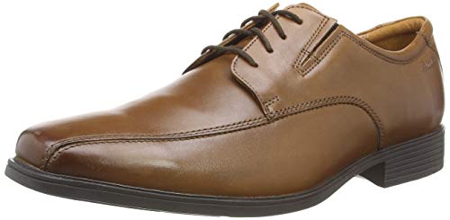 Clarks Herren Tilden Walk Oxford, Dark Tan Lea, 47 EU von Clarks