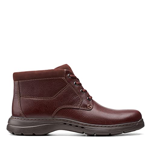 Clarks Herren Un Brawley Up Halblange Stiefel, Mahagoni-Leder, 39.5 EU von Clarks