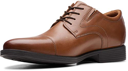 Clarks Herren whiddon plain Oxford Schuh, Dunkelbraunes Leder, 44.5 EU von Clarks