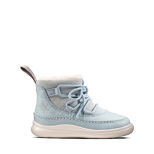 Clarks Mädchen Disney Die Eiskönigin Stiefeletten Cloud Thron, Blau - blau - Größe: 20 EU von Clarks