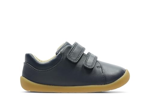 Clarks Mädchen Sneaker, Blau (Navy Leather), 19 EU von Clarks