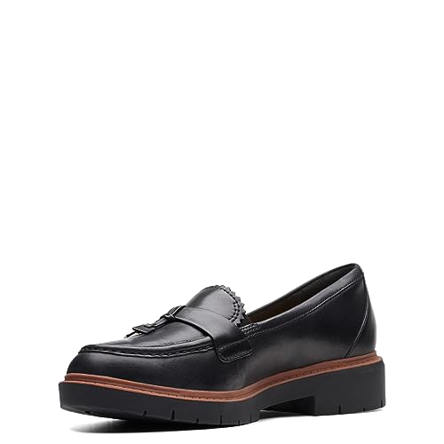 Clarks Westlynn Bella Loafer für Damen, Schwarz Leder, 37.5 EU von Clarks