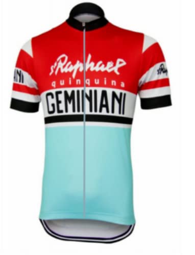 Radtrikot für Herren, kurzärmlig, Saint Raphael Geminiani, Vintage, Retro, Geschenkbox für Radsport Giro Vuelta, blau, 56 von Class'Icc