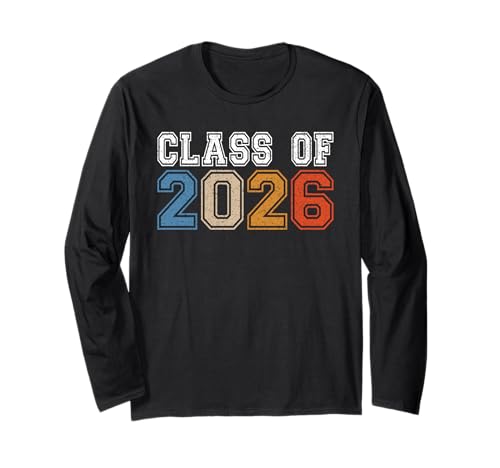 Class Of 2026 Graduate Shirts for Men Women Retro Graduation Langarmshirt Class Of 2026 Graduate Shirts for Men Women Retro Graduation Langarmshirt von Class of 2026 Graduation Gifts 2026 Graduate Store