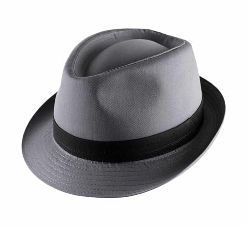 Classic Italy - Trilby Hut Classic Trilby - Size 59 cm - gris-galon-Noir von Classic Italy