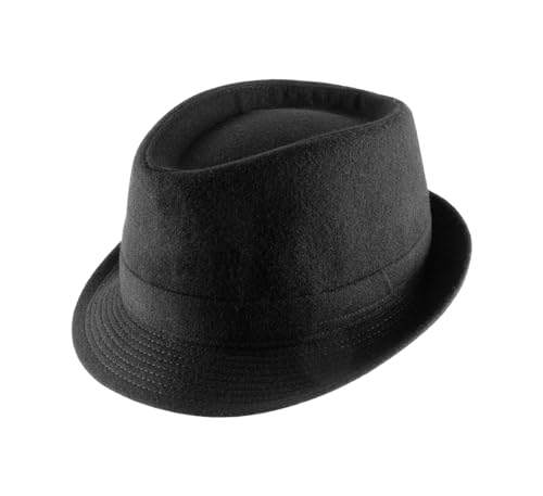 Classic Italy - Trilby Hut wasserabweisend Classic Trilby Feutre - Size 61 cm - Noir von Classic Italy