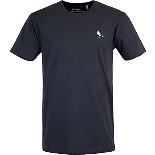 Cleptomanicx Embro Gull T-Shirt Herren (L, Blue Graphite) von Cleptomanicx