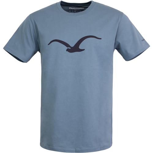 Cleptomanicx Möwe T-Shirt Herren (Blue Mirage, M) von Cleptomanicx