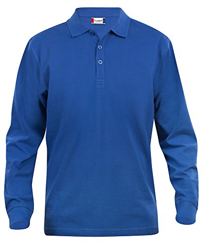 Clique, Herren Poloshirt, langärmelig S bis 5 XL, Grau Gr. XXL, königsblau von Clique Clothing