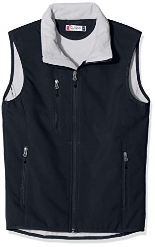 CLIQUE Herren Softshell Vest Gilet Outdoor Weste, Blau (Dunkles Marineblau), XXXXL von Clique