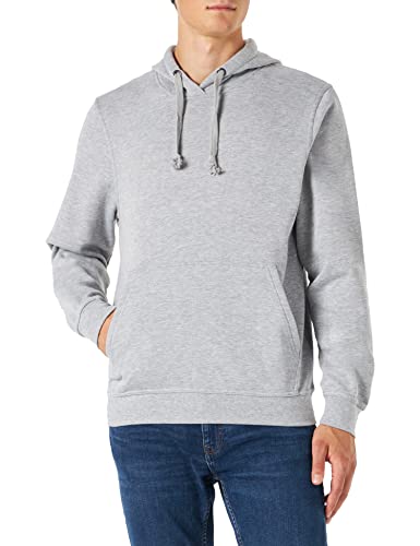 CliQue Herren Basic Kapuzenpullover, Grau (Grau), meliert, S von Clique