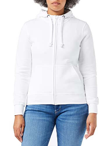 Clique - Damen Kapuzen Sweatjacke 'Basic Hoodie' / weiß (00), S von Clique