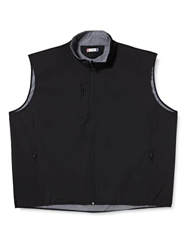 CLIQUE Herren Softshell Vest Gilet Outdoor Weste, Schwarz, XXL von Clique