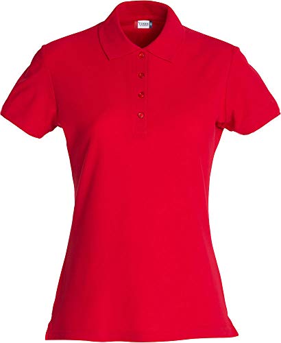Clique Poloshirt Basic Polo Damen NEU, Wähle Deine Größe:XS, Wähle Deine Farbe:rot von Clique