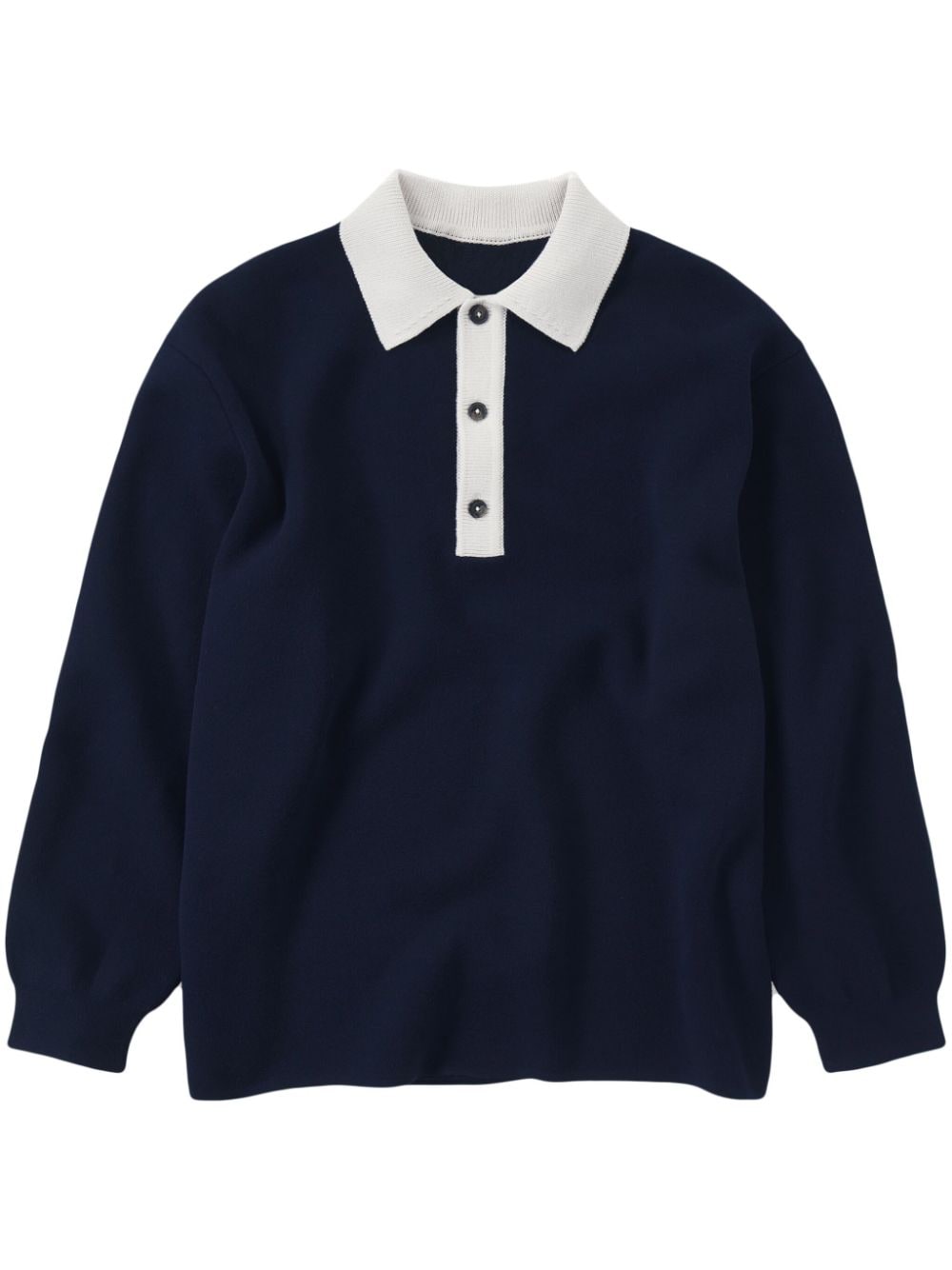 Closed Polo-Pullover mit Kontrastkragen - Blau von Closed