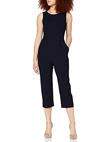 Closet London Damen Sleeveless Jumpsuit, Blau (Navy), 38 (Herstellergröße: 12) von Closet London