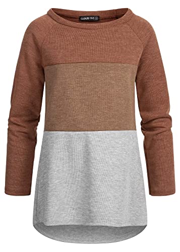 Cloud 5ive Damen Colorblock Pullover mit Vokuhila-Schnitt von Cloud 5ive