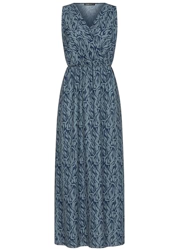 Cloud 5ive Damen Kleid Maxi Dress in Wickeloptik mit All Over Print von Cloud 5ive